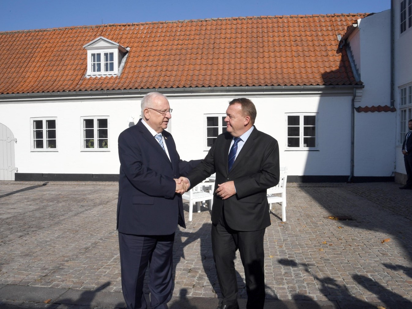 President Rivlin with Danish PM Lars Lokke Rasmussen